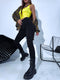 "FRAY T5397-11" jeans with tears - BLACK